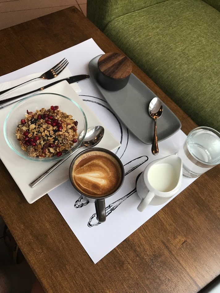 Warm breakfast and coffee before a trek